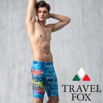 夏之戀TRAVEL FOX 大男七分泳褲C19910