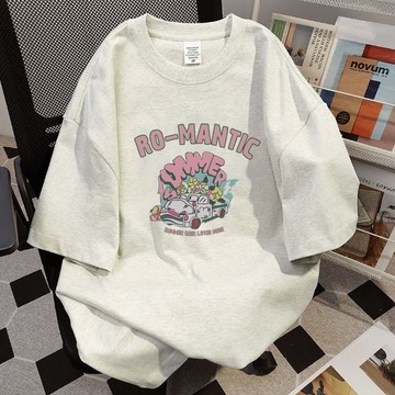 隨性又百搭！t恤 短袖 純棉 休閒上衣 流行衣服 短袖上衣女生韓版 oversize 短袖女 學院風 閨蜜衣服 網紅衣服