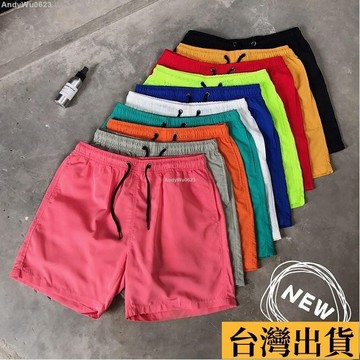 🌈台倉出庫🌈 夏天 短褲 快乾褲 男短褲 寬鬆褲 沙灘褲 三分褲 速乾 運動褲 男褲 潮流 休閒褲 港風 ins 4