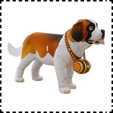 【🌸免運｜當日出貨✈️隔日到🌸】紙紮寵物 聖伯納犬（化給親人與寵物皆可用）寵物金紙 紙紮狗 紙紮屋 元寶 庫錢 蓮花