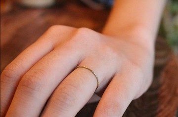 戒指 純銀 黃銅 - 簡單 -