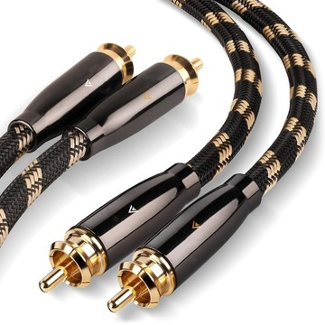 音頻線 音源線 喇叭線 2RCA蓮花音頻線公對公調音臺音箱功放CD播放機電視音響線