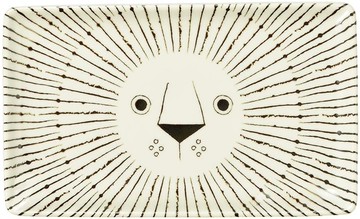 【毓秀堂】三鄉陶器 Mikke造型方形碟-獅子