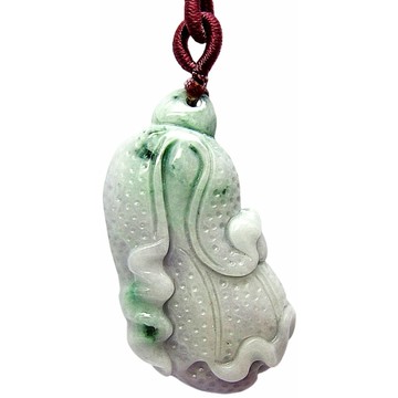 紫羅蘭翠綠白菜 天然A貨翡翠玉石吊墜子項鍊AA12