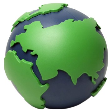 QUALy 愛地球 衛生紙盒  藍色  1個