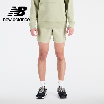 【New Balance】 NB 鬆緊抽繩口袋休閒短褲_男性_綠色_MS33513FUG