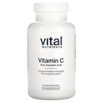 Vital Nutrients, 維生素 C，2000 毫克，120 粒全素膠囊（每粒膠囊 1000 毫克）