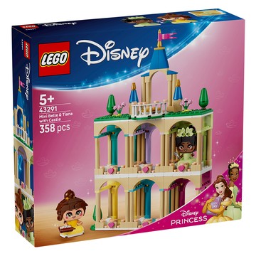 LEGO 迪士尼系列 迷你貝兒和蒂安娜與城堡 Mini Belle & Tiana with Castle 43291  混和顏色  1個
