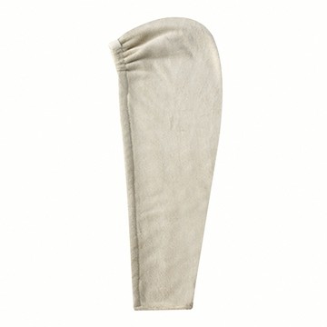 FaSoLa 雙面立絨吸水快乾綁帶乾髮帽  米色  1個