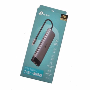 【TP-Link】UH9120C Type-C 9合1多功能轉接器 9埠HUB集線器 (HDMI/USB-C/USU-A/SD/microSD/PD快充)