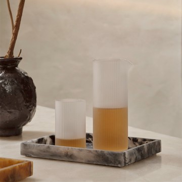 丹麥 Ferm LIVING MIST 置物托盤 翠石白 15X20cm