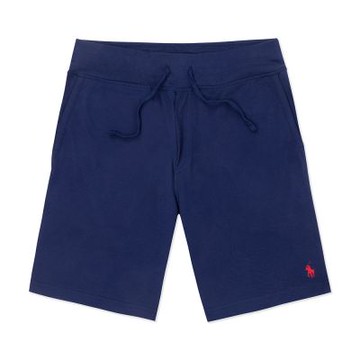 Polo Ralph Lauren RL 熱銷刺繡小馬棉短褲-深藍色(透氣網布)