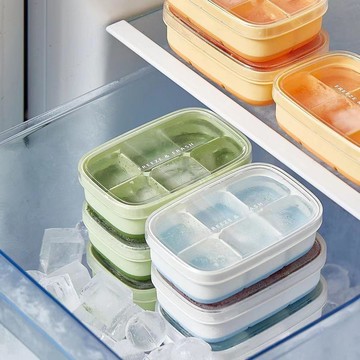 硅膠冰塊模具家用冰箱製冰盒按壓帶蓋凍冰塊神器食品級迷你小冰格