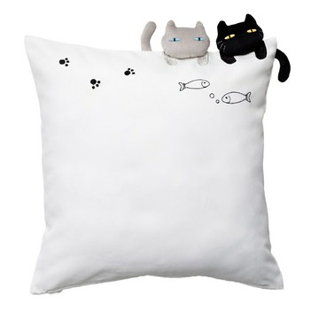 抱枕套 黑貓 灰貓 DECONEKO rCy NITORI宜得利家居