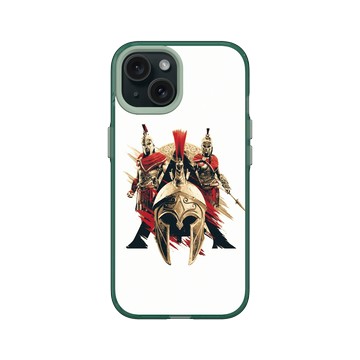 iPhone 15 Clear 憂墨綠 - Assassin's Creed - Alexios & Kassandra