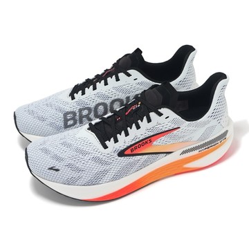 Brooks 競速跑鞋 Hyperion GTS 2 男鞋 灰 橘 回彈 輕量 氮氣中底 運動鞋 1104331D443
