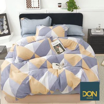 DON 100%精梳純棉床包枕套組-加大-半城時光