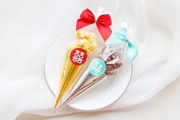 婚禮小物 閃爆婚禮 囍字甜筒爆米花 -需依日期預訂 (限宅配) 結婚