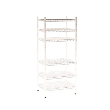 【客尊屋】小資型《粗管徑》45X60X135Hcm 白騎士六層架