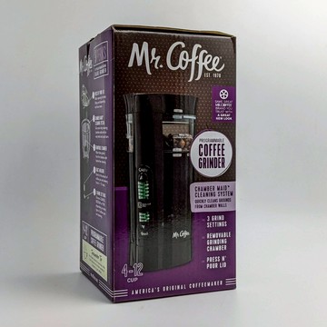 [現貨1組出清dd] Mr.Coffee IDS77 4-12杯 咖啡磨豆機 磨豆器 可拆式清洗系統 黑_CC2