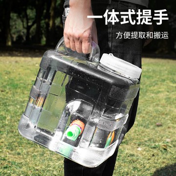 戶外水桶手提車載帶龍頭水桶家用儲水桶塑料純凈水箱裝礦泉水水桶