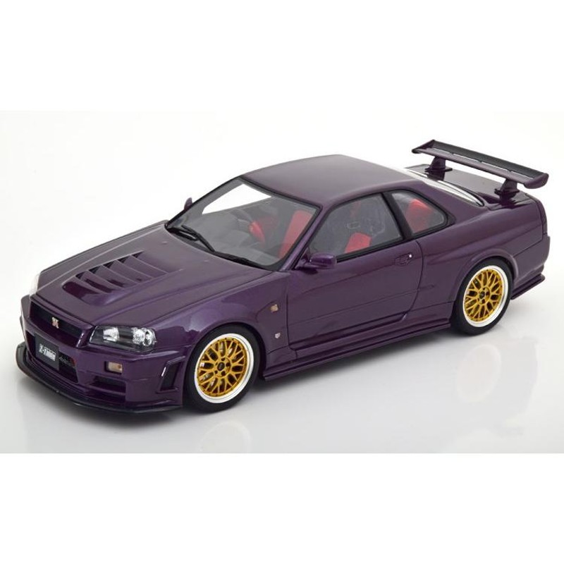 オットー 1/18 日産 スカイライン GT-R R34 ニスモ Z-tune 1998 パープルメタリック/ゴールド | LINEブランドカタログ