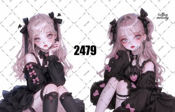 original sticker no.2479 人物貼紙 原創貼紙 原創人物貼紙 裝飾貼紙 cotton melody