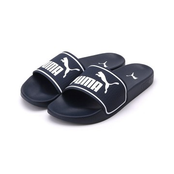 PUMA  LEADCAT 2.0 壓紋運動拖鞋 深藍 384139-04 男鞋