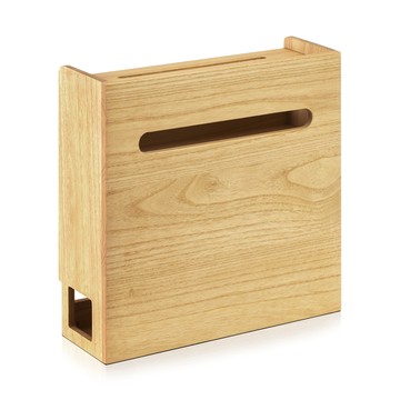 【桐趣】小桐町電線路由器收納盒-幅40cm-2色可選原木