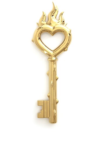 Seletti - decorative porcelain key - unisex - Porcelain - One Size - Gold