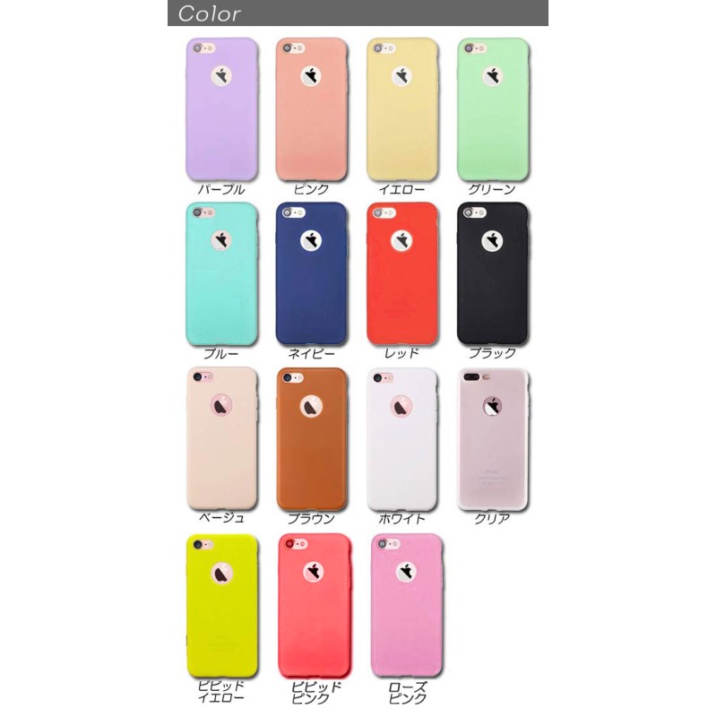 iPhoneケース ソフト TPU パステルカラー ポップでキュート ...