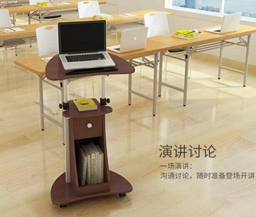 現貨 14KG思客講台演講台發言台迎賓接待台會議主持台可行動升降簡約講桌子8折下殺 可開發票