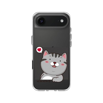 iPhone Air Clear Case（相機按鈕） 透明 - VITA VITA．塔仔是隻貓 - 望春風款