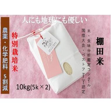 ふるさと納税 魚沼産コシヒカリ　苗場プリンセス　特別栽培米　農薬化学肥料５割減　精米（10ｋｇ）　5ｋｇ×2 新潟県津南町