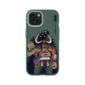 iPhone 15 Clear 憂墨綠 - 航海王 One Piece - 角色系列-凱多