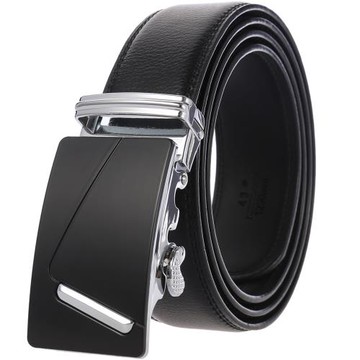 男士商務休閑自動扣職場真皮腰帶