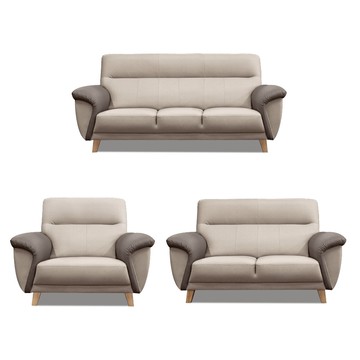 ASSARI-德莫透氣1+2+3人座貓抓皮沙發