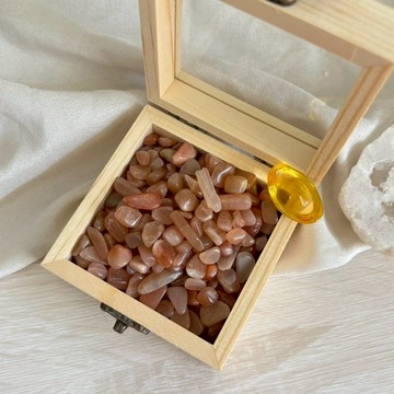 🌕天然水晶 橙月光 7–9mm 碎石 100g 提升自信 勇氣能量 穩定情緒 增強行動力 水晶碎石 能量淨化 擺設佈陣