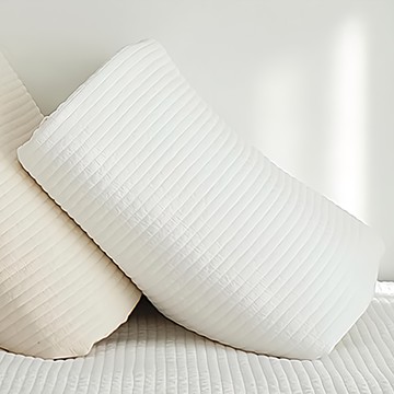 Lavish at Home 60支純棉顏料染素色床墊附鬆緊帶  白色  S(120*210cm)