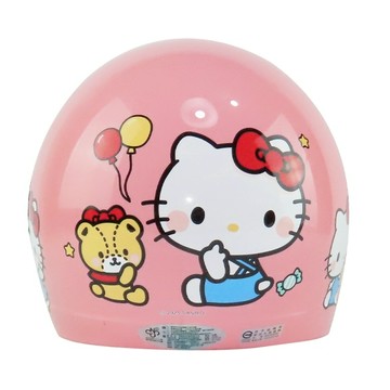 華泰 安全帽 K-857 KT06 KITTY小熊款 淺粉 正版授權 兒童型 中童 3/4罩