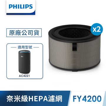 飛利浦 PHILIPS 奈米級空氣清淨機濾網FY4200(AC4221適用)