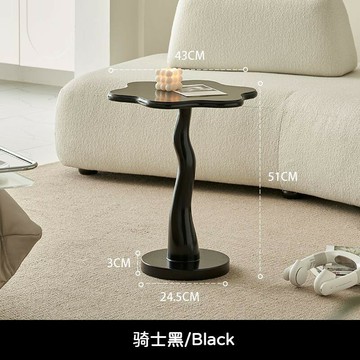 新款北歐邊幾茶几花瓣法式家居復古風客廳沙發角幾臥室意奶油茶几 雙11全館免運