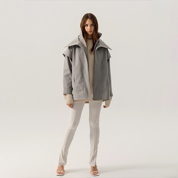 INC/REPURPOSE環保女性防水透濕輕機能多變造型背心外套(2色) - 黑色-L