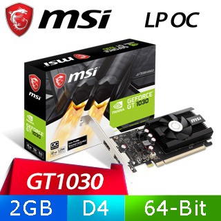 【顯卡+主機板】微星 GT 1030 2GD4 LP OC 顯示卡 + 微星 MPG B850 EDGE TI WIFI 主機板