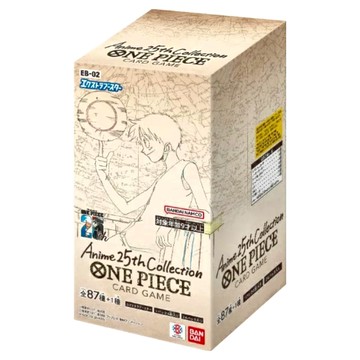 BANDAI ONE PIECE 航海王 集換式卡牌對戰 動畫25周年收藏特殊補充包組 Set 24  共87種+1種卡牌  適合9歲以上  EB-02  1盒