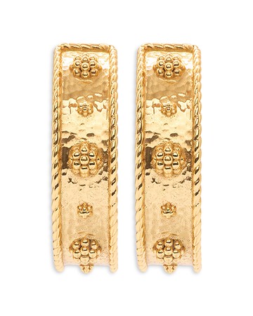 Capucine De Wulf Berry Classic Medium Hoop Earrings in 18K Gold Plated