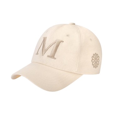 韓國 Mardi Mercredi CAP M 韓製 純棉刺繡棒球帽 奶油白米色CREAM BEIGE