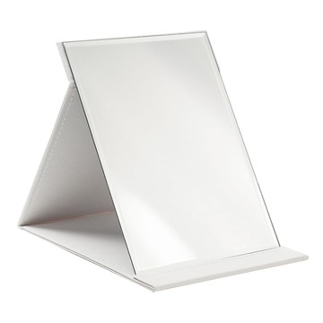 VITAHALO 折疊式桌面鏡 L 白色  玻璃PU聚氨酯