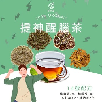 提神醒腦茶 熬夜茶 養生茶 養身茶包 中藥茶 綠薄荷 檸檬片 炙甘草 迷迭香 涼感 提神 增強體力 集中精神 自然堂