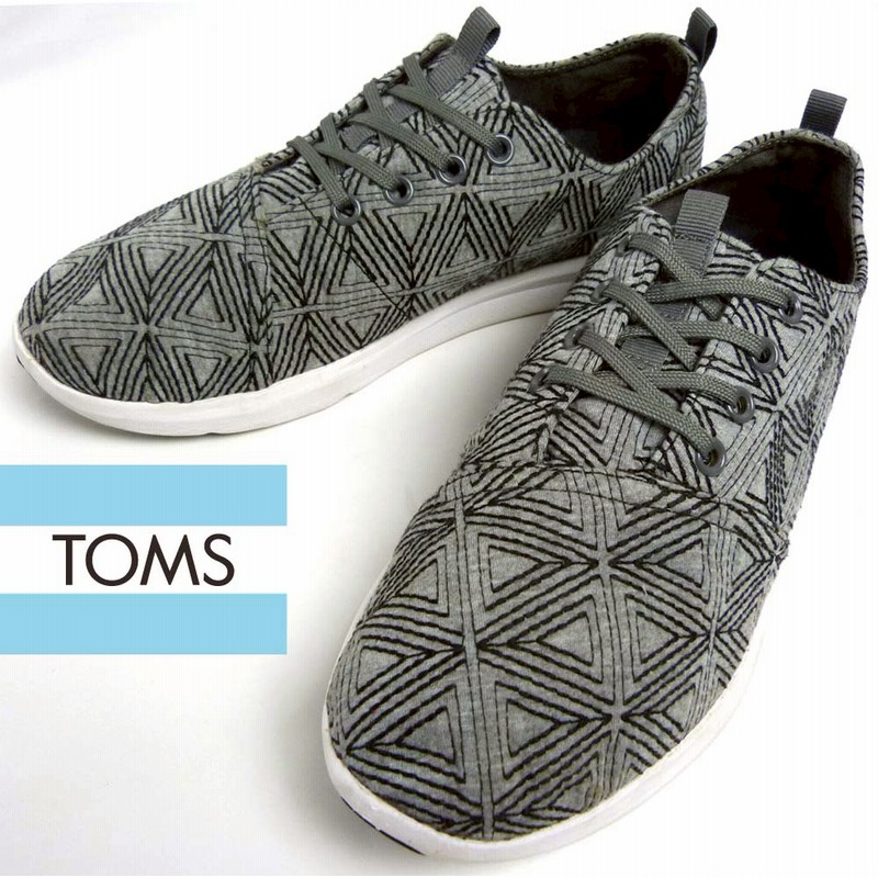 Toms トムズ 幾何学柄 刺繍入りスニーカー Us8 26cm相当 メンズ 中古 通販 Lineポイント最大5 0 Get Lineショッピング